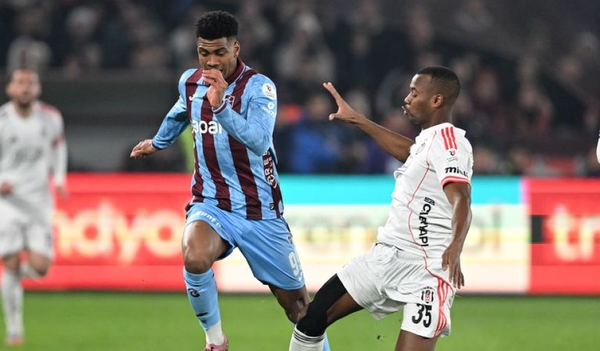 Trabzonspor ile Beşiktaş arasında gol düellosu: Altı gollü dev maçta kazanan çıkmadı