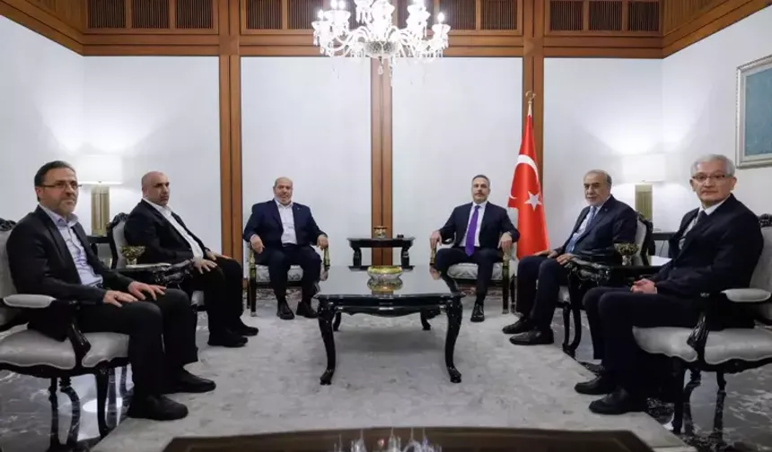 Kritik zirve... Bakan Fidan, Hamas heyetini Ankara’da kabul etti!