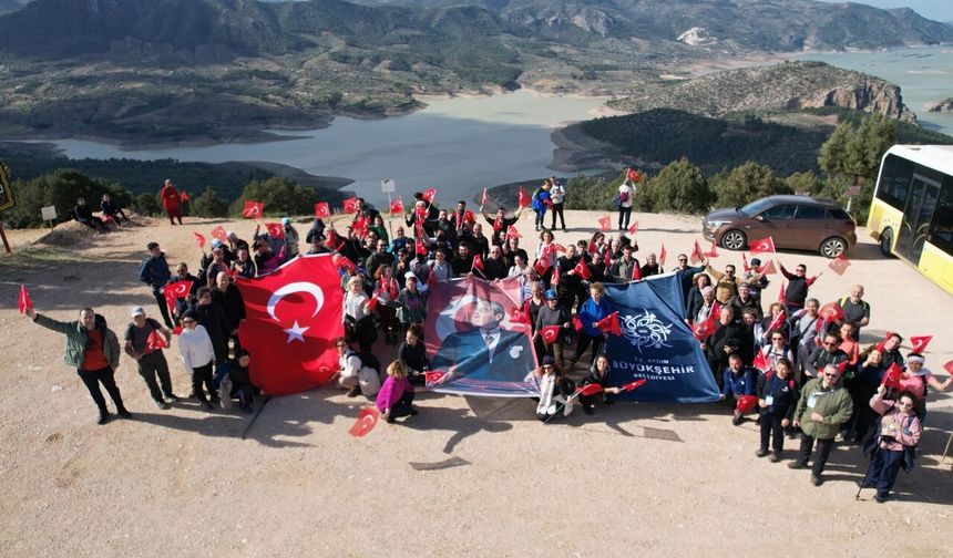 Aydın Büyükşehir'in trekking etkinliği doğaseverleri bir araya getirdi