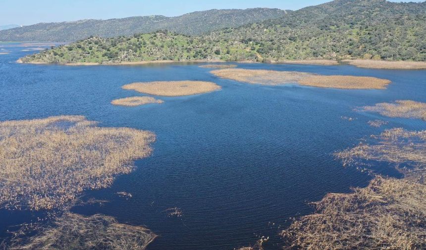 Azap Gölü kış yağışlarıyla yeniden doldu