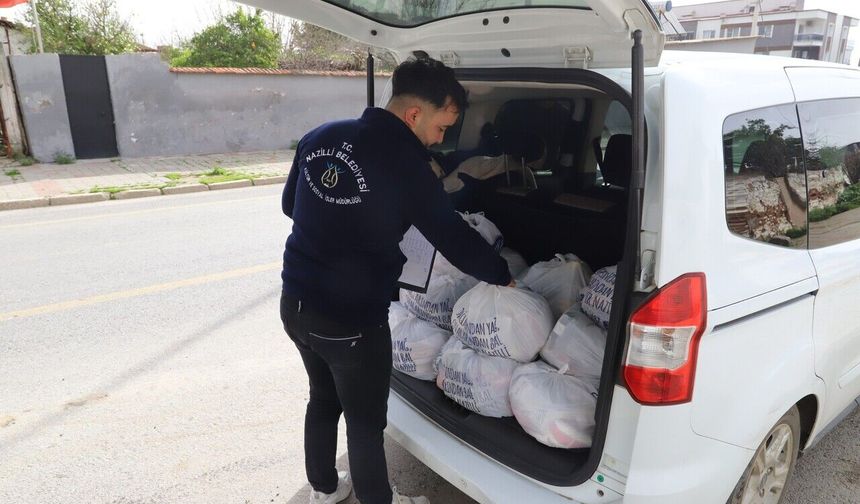 Nazilli Belediyesi’nden Ramazan öncesi gıda desteği