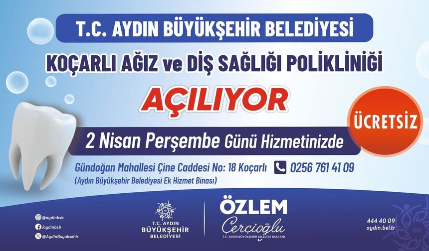 Aydın’da ücretsiz sağlık hizmeti genişliyor: Koçarlı’ya yeni poliklinik geliyor
