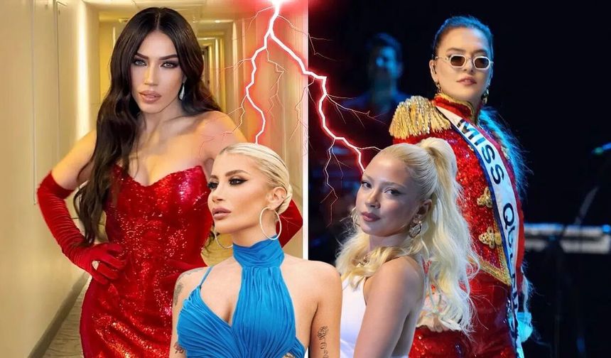 Burcu Güneş - Demet Akalın gerginliği pop dünyasına sıçradı