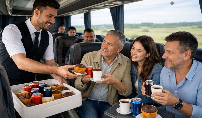 Otobüslerde ücretsiz ikram dönemi bitiyor