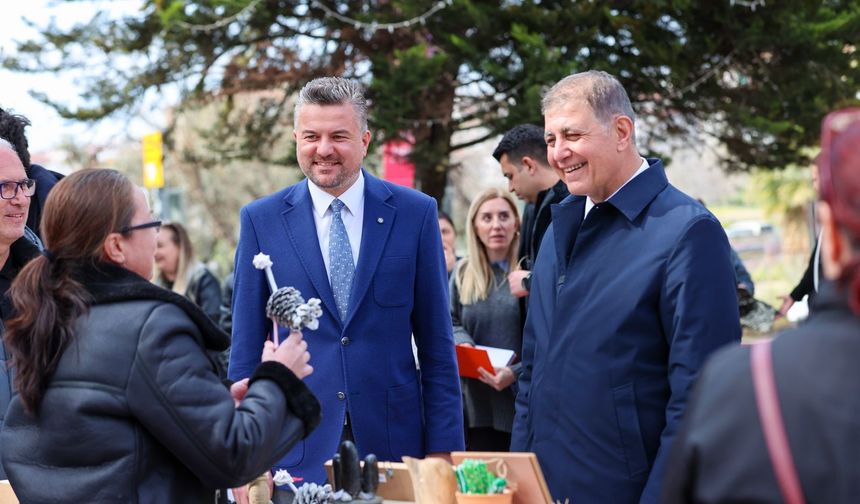 Buca’da kadın emeği pazarı yoğun ilgi gördü