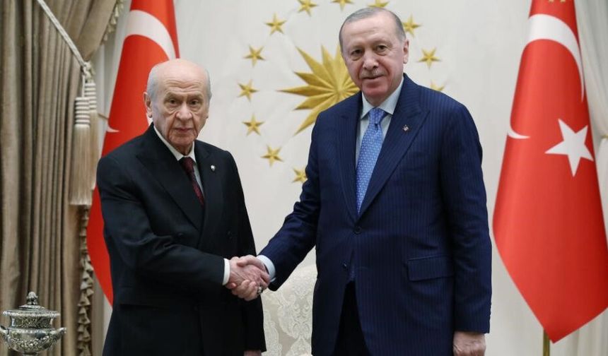 Cumhurbaşkanı Erdoğan MHP lideri Bahçeli ile bir araya geldi