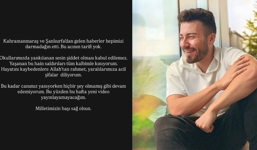 Enes Batur yeni videosunu iptal etti! 'Daha fazla devam edemem...'