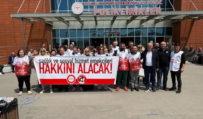 Sağlık işçilerinden İzmir’den yükselen ses:  “Eşit işe eşit ücret, 40 saat çalışma”