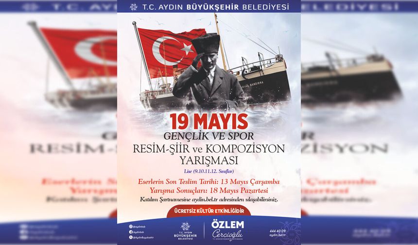Aydın’da 19 Mayıs’a özel yarışma: Gençler yeteneklerini sergileyecek