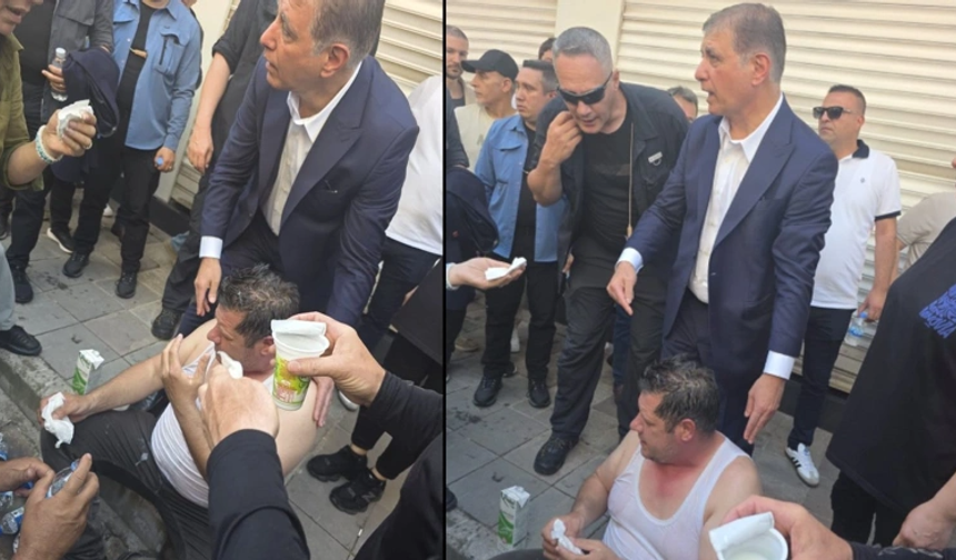 İzmir'de biber gazından etkilenen partiliye ilk müdahale Cemil Tugay'dan!