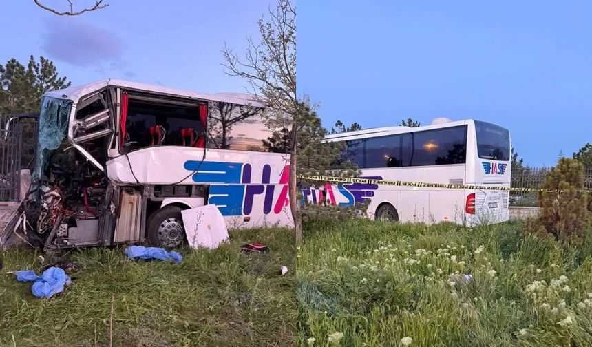 Yolcu otobüsü TIR’a çarptı: Ölü ve yaralılar var
