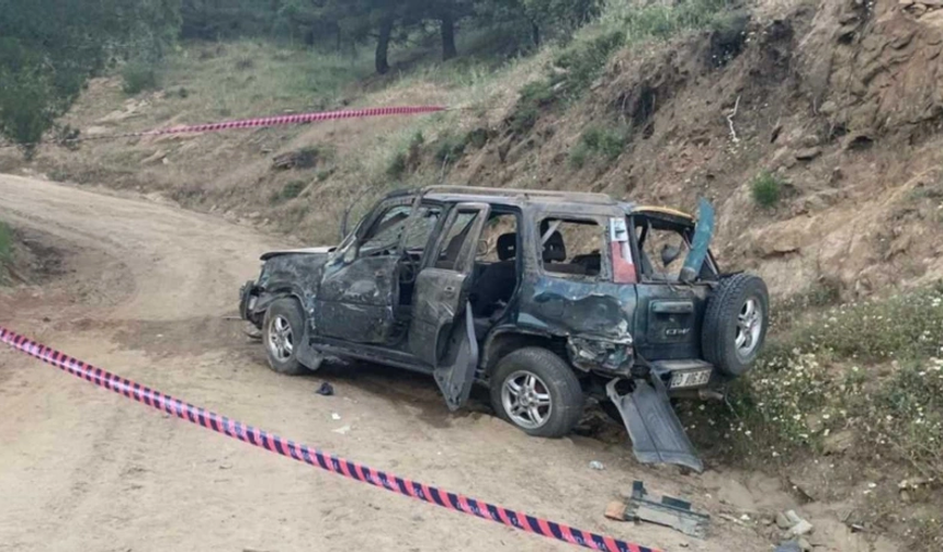 Cip şarampole devrildi: Ölü ve yaralılar var