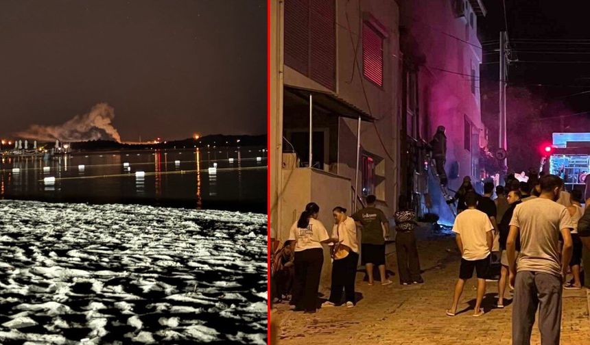 İzmir'de otel yangını paniğe neden oldu, patlama sesleri korku yarattı!