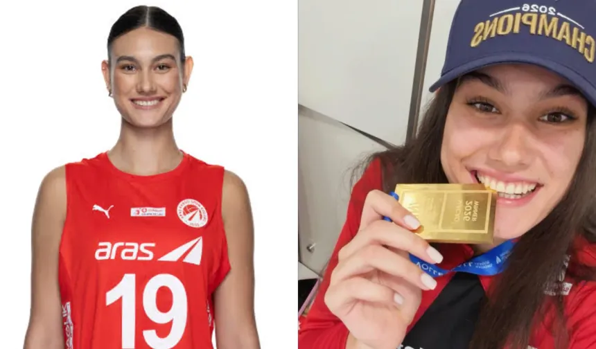 İzmir'e çifte gurur! Genç voleybolcu Defne Başyolcu altın madalya kazandı