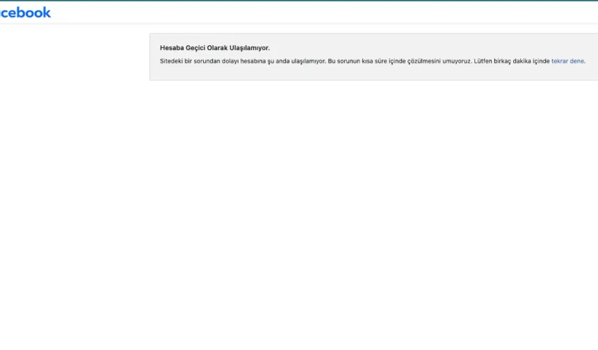 Facebook çöktü mü, neden kullanılamıyor?
