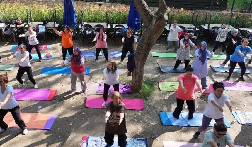 Gün batımında yoga keyfi Efeler'de yaşanacak