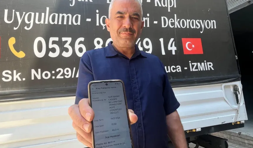 İzmir'de yaşayan vatandaş, Siirt'ten gelen trafik cezasına isyan etti
