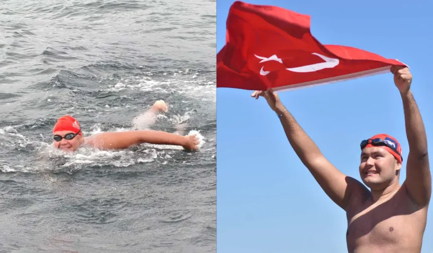 İzmirli Tuna Tunca, Kuzey Kanalı'nı 16 saatte geçti