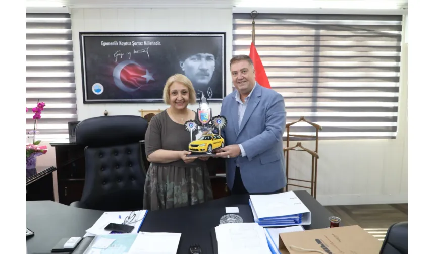 İzmir Şoförler Odası’ndan Asuman Şen’e hayırlı olsun ziyareti