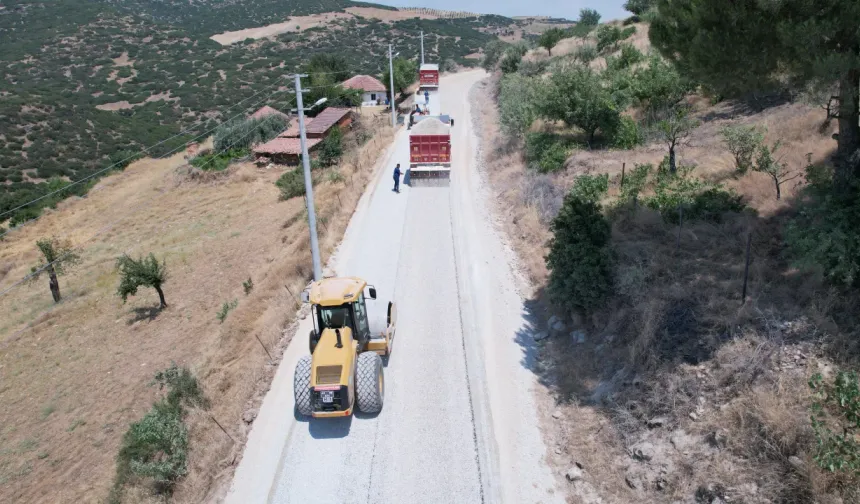 Kula’da 12,5 kilometrelik yol yenileniyor