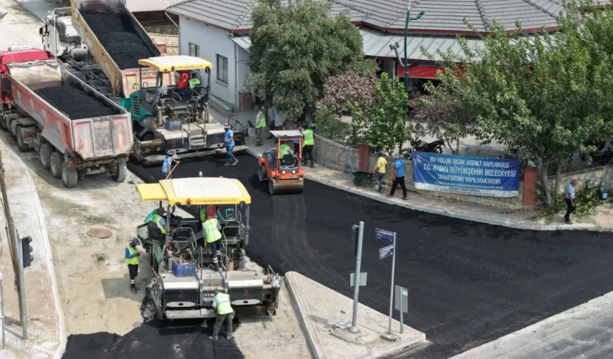 Kuyucak’ta ulaşım yatırımı sürüyor