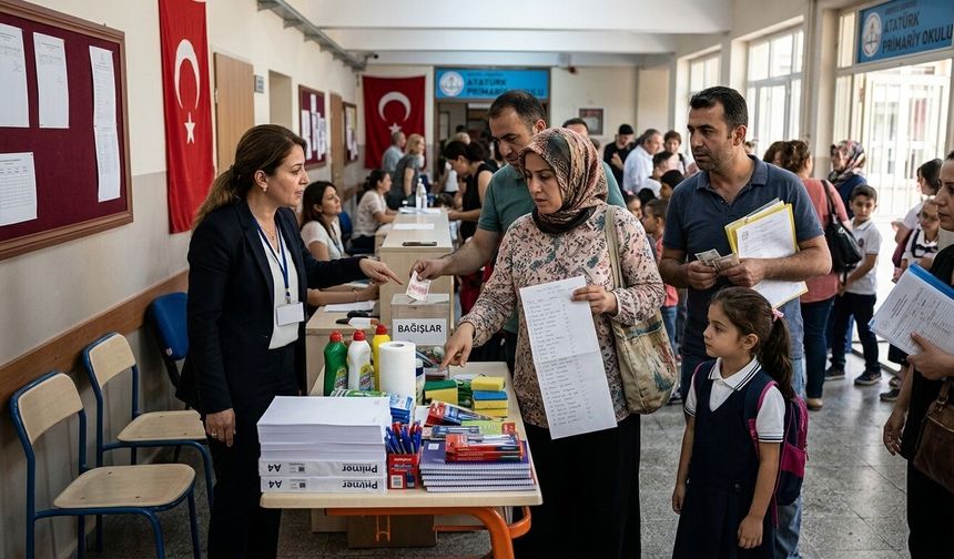 Velinin bir elinde liste diğerinde ‘bağış’ fişi