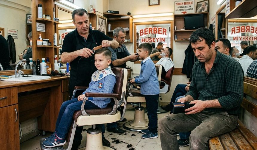 Okul masrafı, berber koltuğuna kadar uzandı