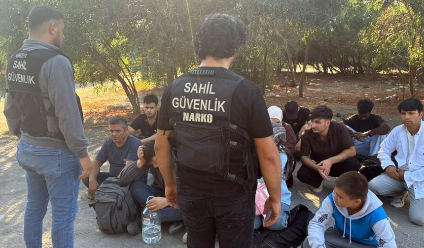 Yurt dışına çıkmaya hazırlanan 18 düzensiz göçmen yakalandı
