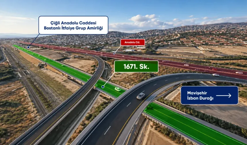 Çiğli ile Karşıyaka arasına 950 metrelik yeni yol
