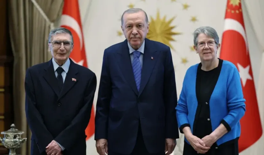 Cumhurbaşkanı Erdoğan, Aziz Sancar'ı kabul etti