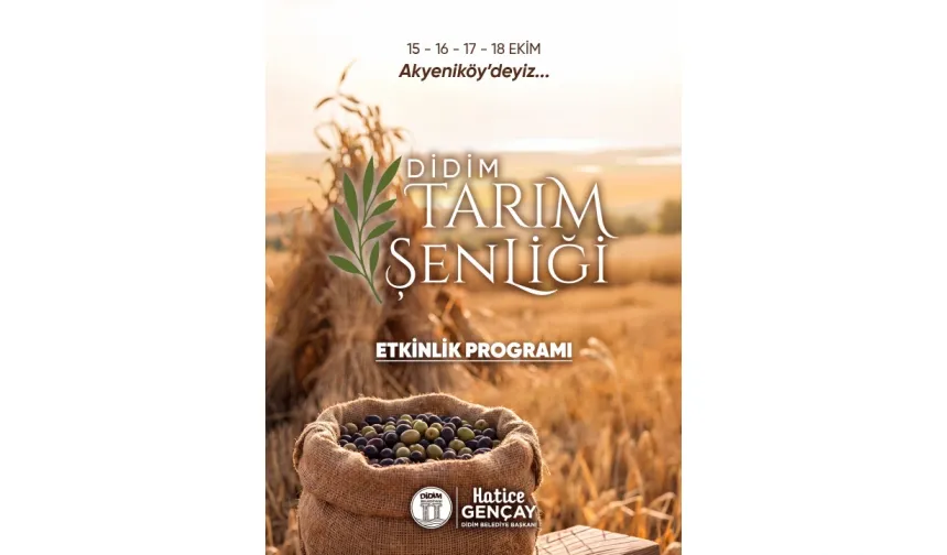 Didim Tarım Şenliği başlıyor: İşte etkinlik takvimi