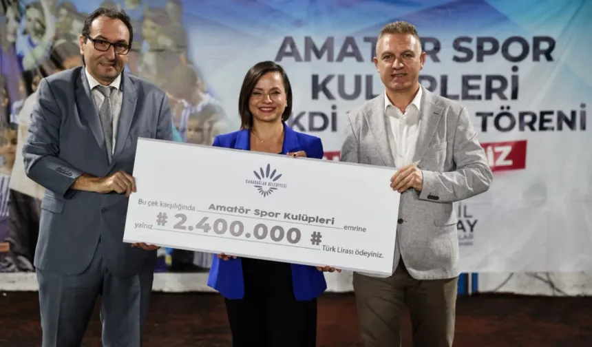 Karabağlar'da amatör spora 2,4 milyon TL'lik destek