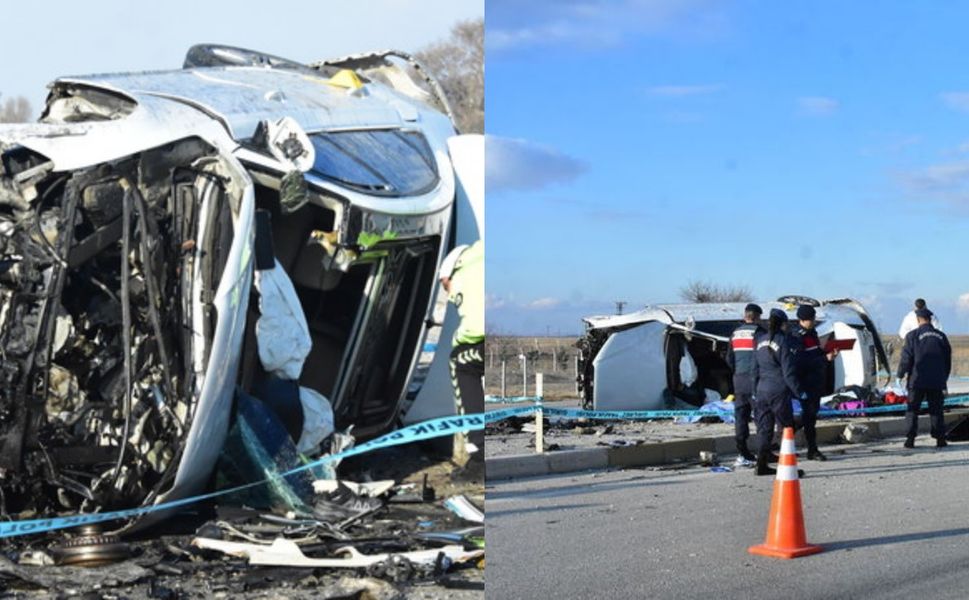 Konya'da feci kaza: Takla atan otomobildeki 3 kişi hayatını kaybetti