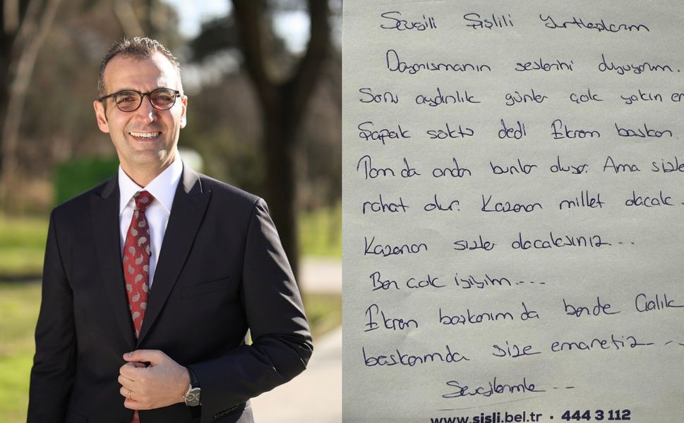 Şişli Belediye Başkanı Resul Emrah Şahan'dan yeni mesaj