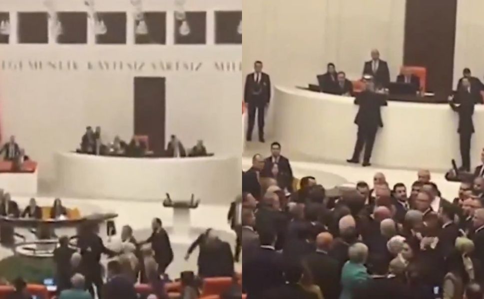 TBMM'de ortalık karıştı! CHP ve AK Parti'li vekiller birbirine girdi