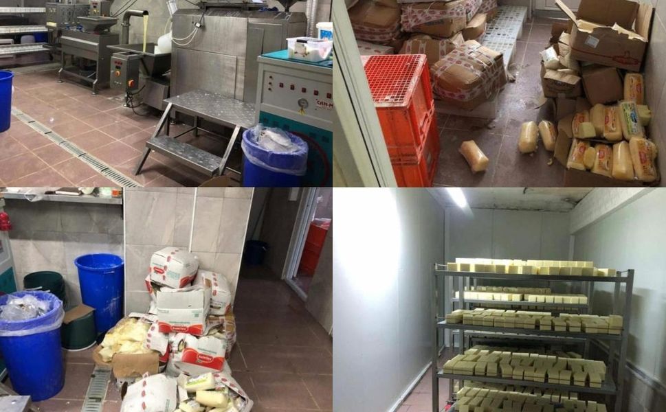 Gıda skandalı: Merdiven altı tesisinde tonlarca sahte kaşar peyniri ele geçirildi!