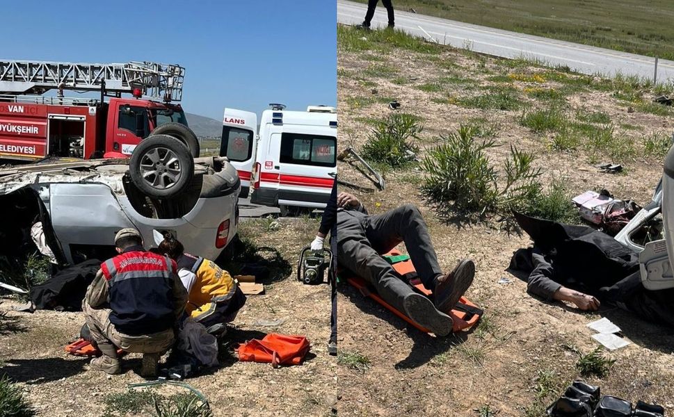 İki araç çarpıştı, ortalık kan gölüne döndü: 4 ölü, 2 yaralı var