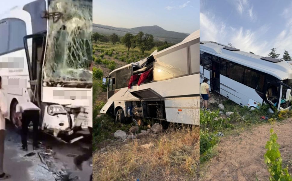 SON DAKİKA | İki yolcu otobüs çarpıştı: 1'i ağır 27 yaralı