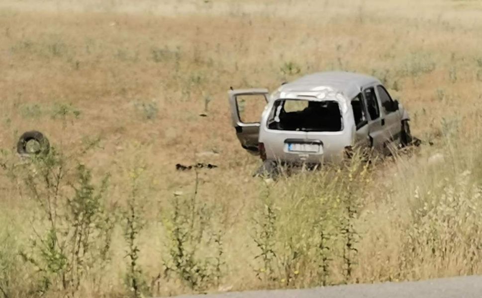 Takla atan araçta 1 kişi yaralandı