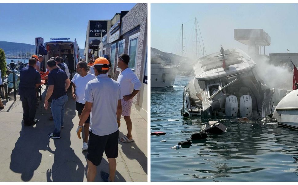 Marinada korkutan patlama meydana geldi