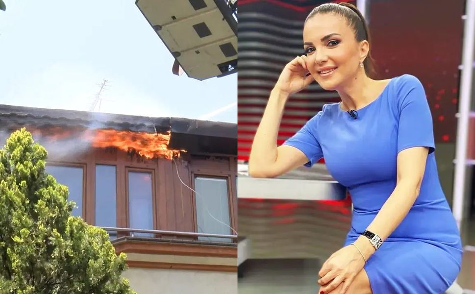 Ünlü sunucu Sinem Fıstıkoğlu’nun yaşadığı apartman alevlere teslim oldu