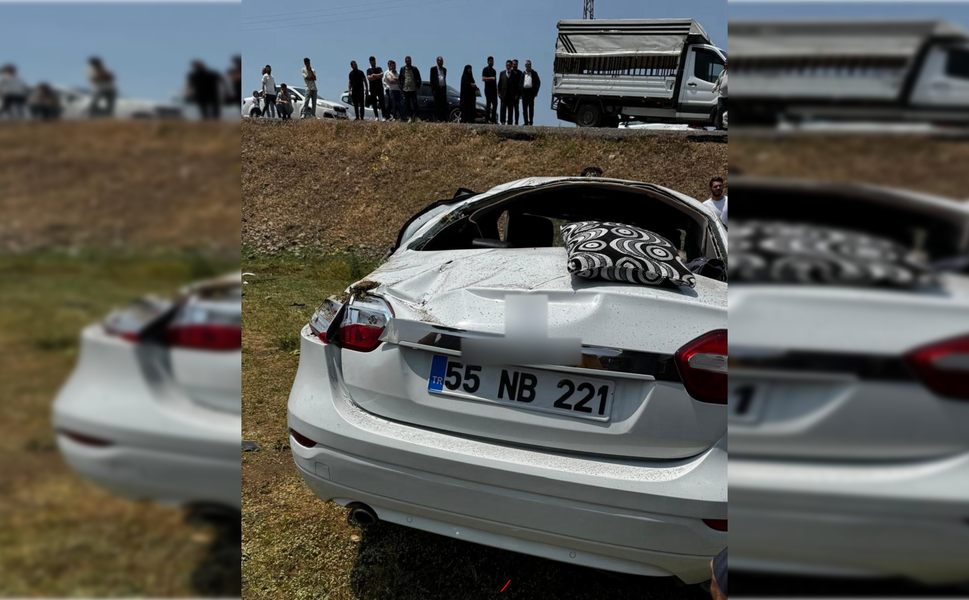 Takla atan otomobil yola savruldu: 1'i ağır, çok sayıda yaralı var!