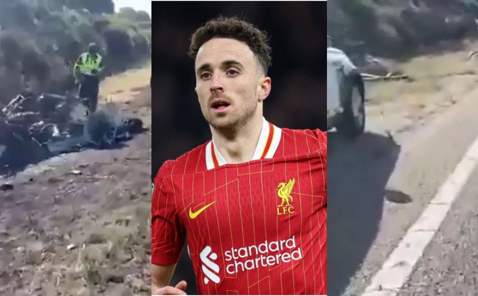 Diogo Jota'nın hayatını kaybettiği kazanın görüntüleri ortaya çıktı! Araç yanarak paramparça halde bulunmuş...