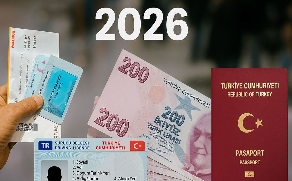 Kalem kalem hesaplandı: İşte 2026 Pasaport, kimlik, ehliyet, yurt dışı çıkış harcı, IMEI kayıt ücreti...