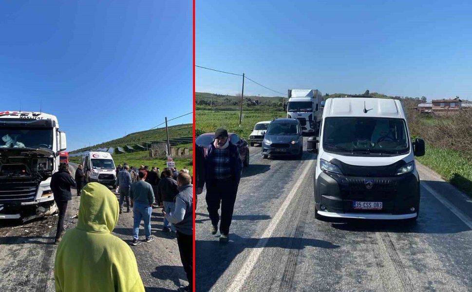 İzmir'de hatalı sollama kazaya neden oldu: 1 yaralı