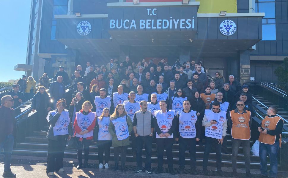 Buca Belediyesi memurları eylemde: 7 aydır ödeme yapılmıyor