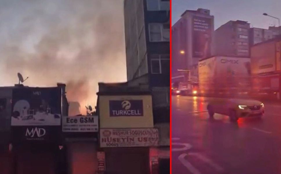 İzmir Çankaya Elektronikçiler Çarşısı'nda yangın çıktı