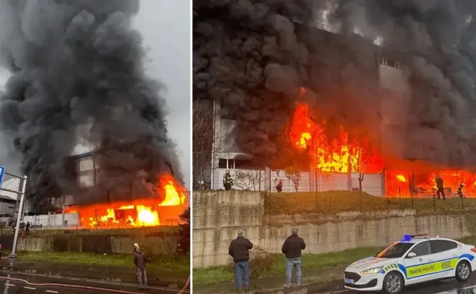 Fındık fabrikasında korkutan yangın: Ekipler seferber oldu!