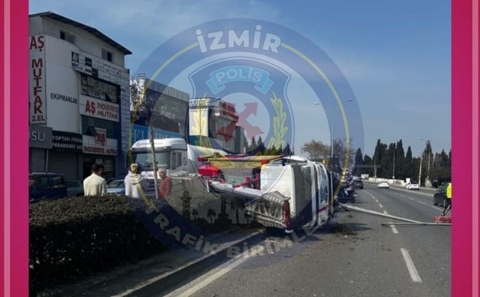 İzmir'de freni patlayan kamyon faciaya yol açacaktı