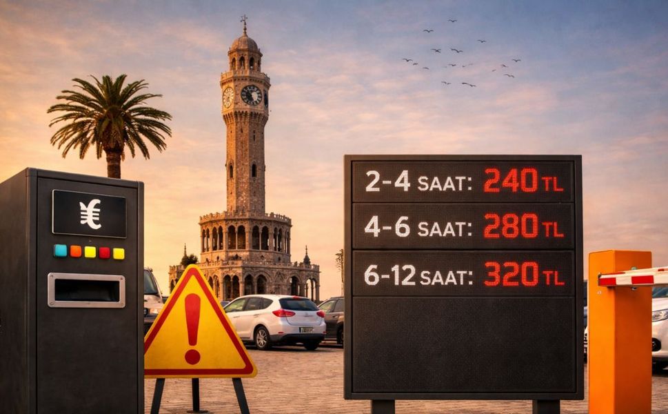 İzmir’de otopark krizi: Saatlik ücretler 200 TL’yi aştı!